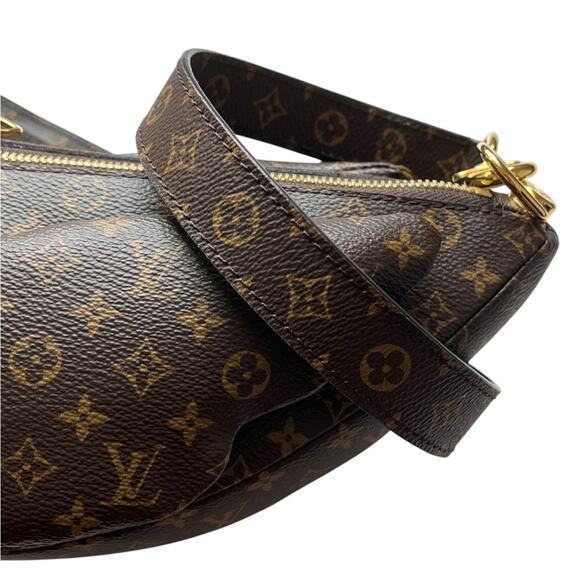 Louis Vuitton Duck Bag Nigo Monogram Crossbody Rare LV Gold Canvas Clutch Purse - Picture 8 of 16